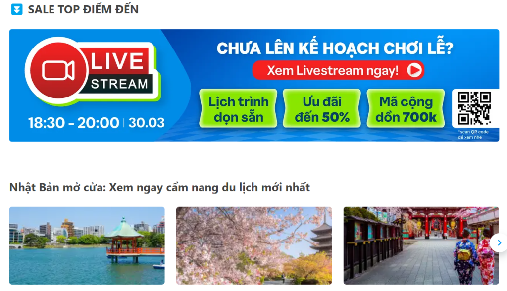 Đặt phòng khách sạn, đặt vé máy bay, đặt tour du lịch